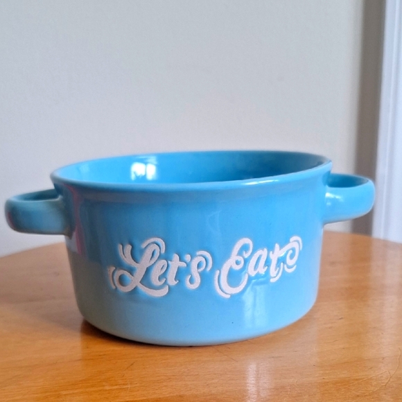 Blue Ceramic Soup Bowl with Handles - Picture 1 of 6